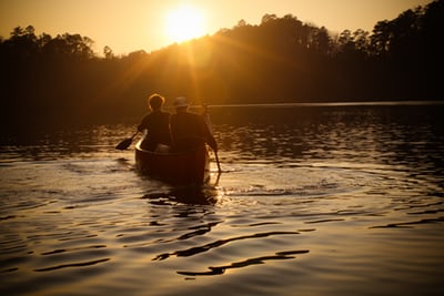canoe on still lake birmingham