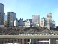 view of the city in edmonton