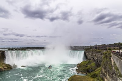 View of the falls at niagara falls canada