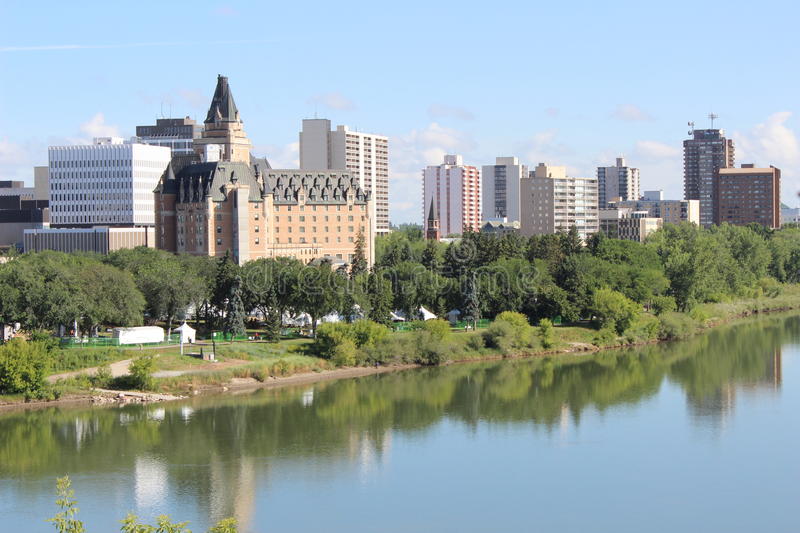 city buildings by water