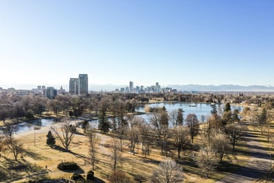distant view of city of denver colorado