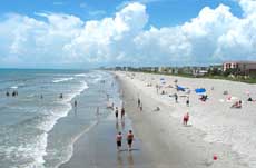 ocean beach view cocoa beach florida