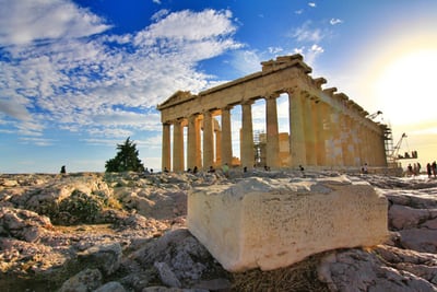 ancient structure standing in athens greece