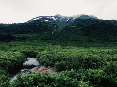 landscape with mountains in background in omaha nebraska usa