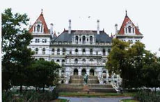 old building structure in albany new york usa