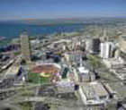 view of buffalo new york from the air.