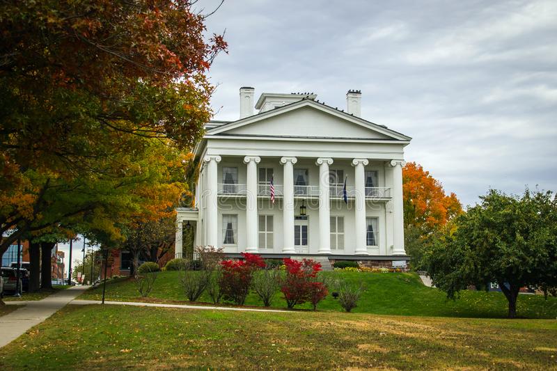 building with pillars in burlington vermont usa